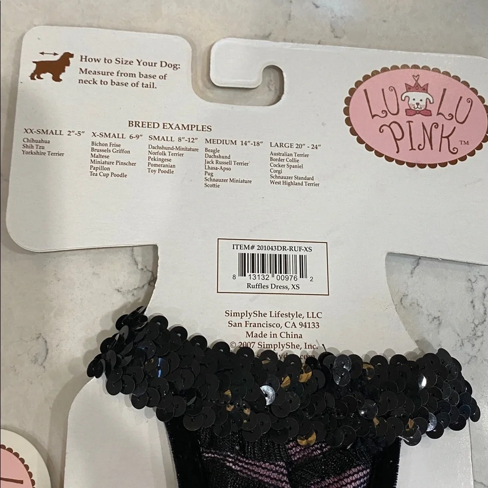 Black and Pink Dog Accessory